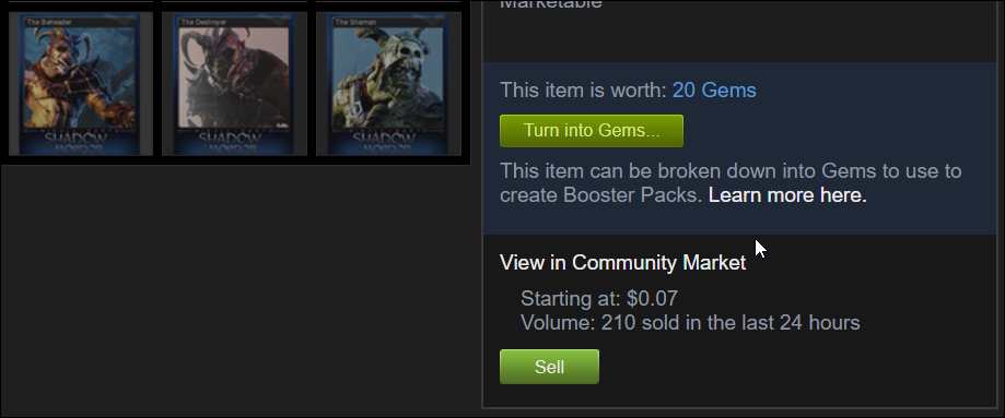 what are gems used for steam